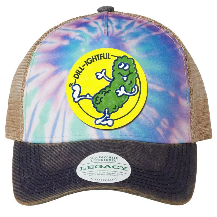 Vintage Scratch and Sniff Sticker Dill Pickle DillLightful Legacy Tie Dye Trucker Hat