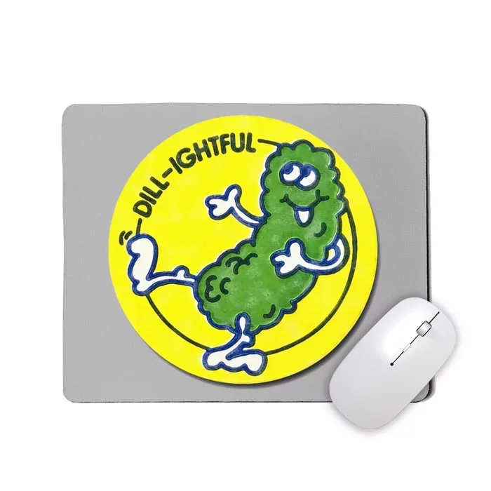 Vintage Scratch and Sniff Sticker Dill Pickle DillLightful Mousepad