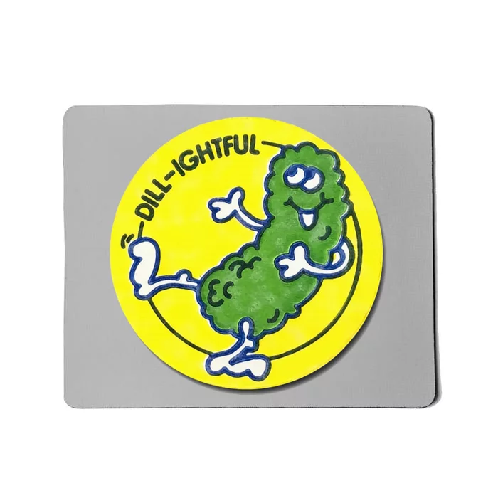 Vintage Scratch and Sniff Sticker Dill Pickle DillLightful Mousepad