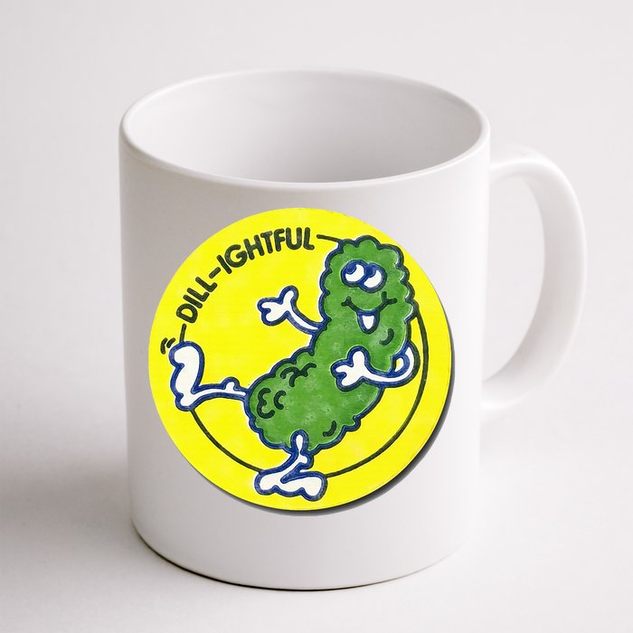 Vintage Scratch and Sniff Sticker Dill Pickle DillLightful Front & Back Coffee Mug