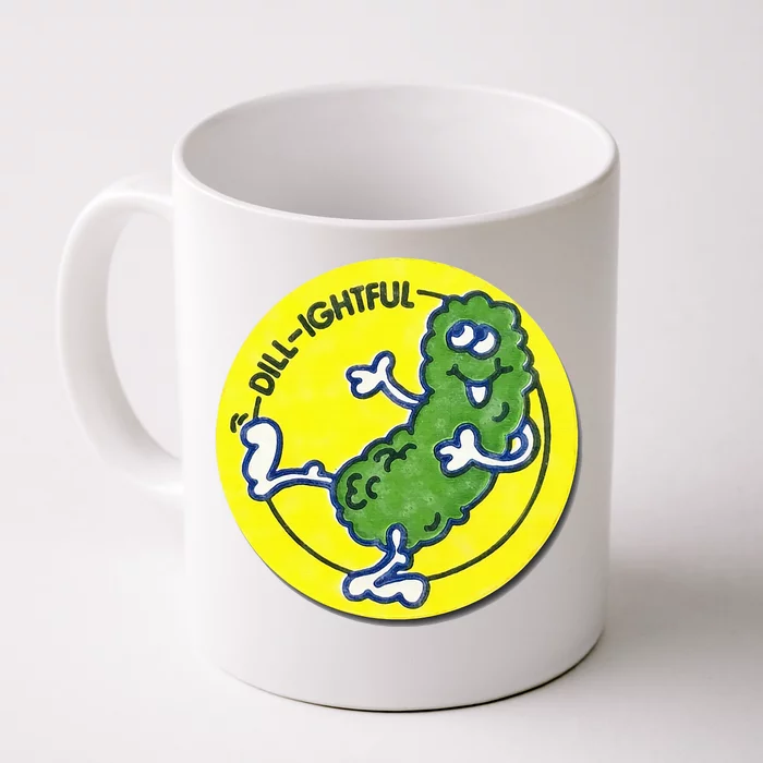 Vintage Scratch and Sniff Sticker Dill Pickle DillLightful Front & Back Coffee Mug