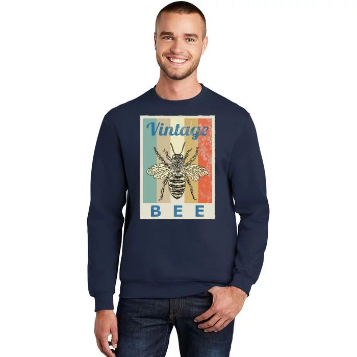 Vintage Style Bee Queen Honey Beekeeper Beekeeping Sweatshirt