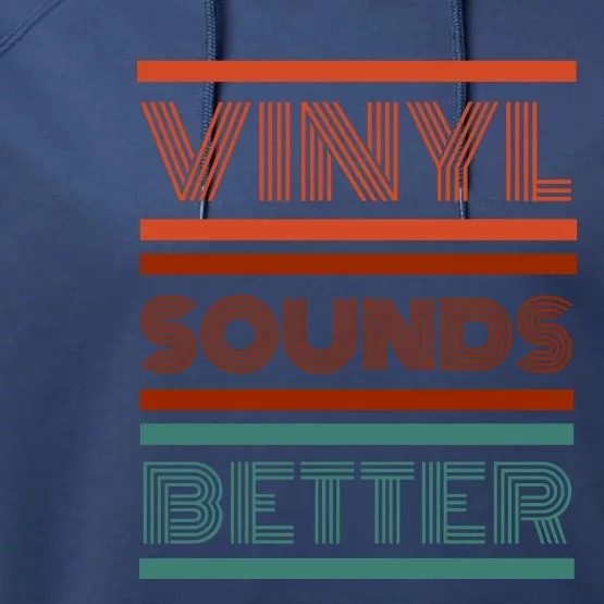 Vinyl Sounds Better Performance Fleece Hoodie