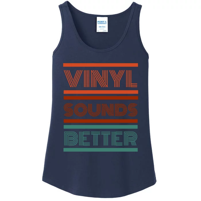 Vinyl Sounds Better Ladies Essential Tank