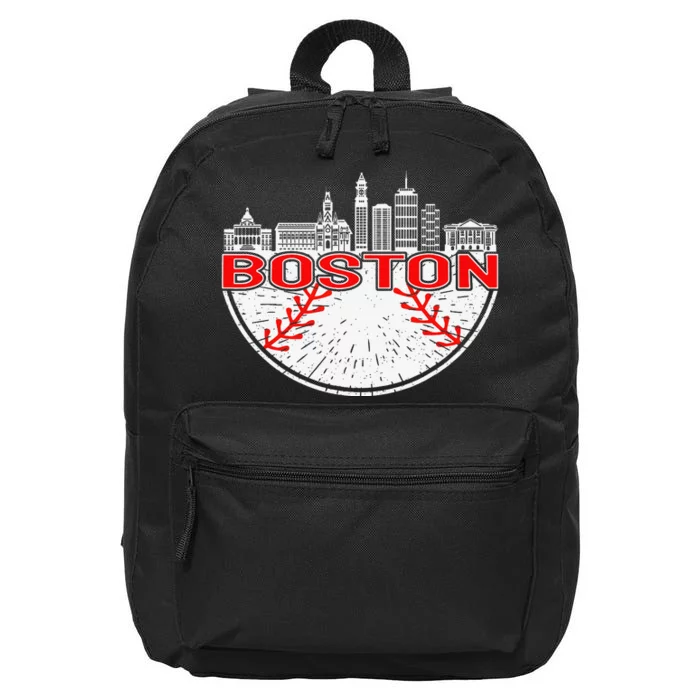 Vintage Style Boston Baseball Tee 16 in Basic Backpack