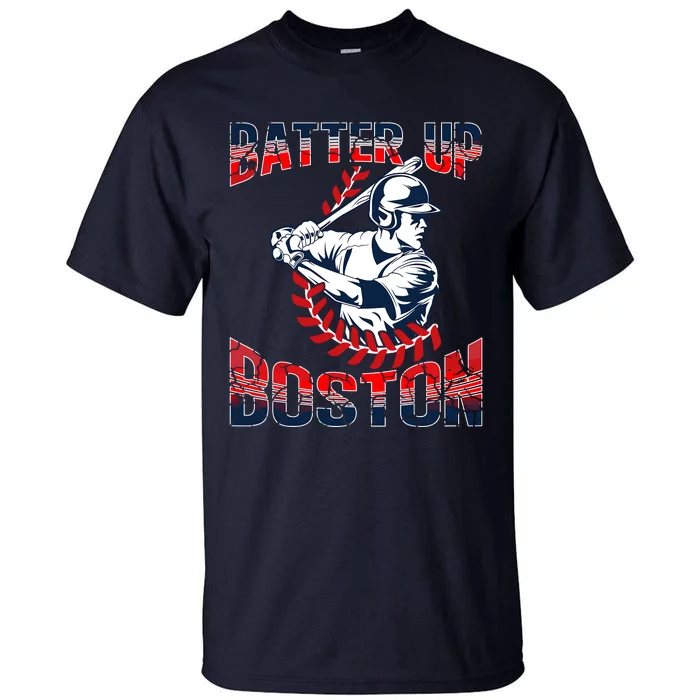 Vintage Style Batter Boston Baseball Tall T-Shirt