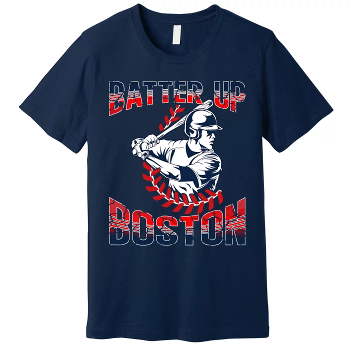 Vintage Style Batter Boston Baseball Premium T-Shirt