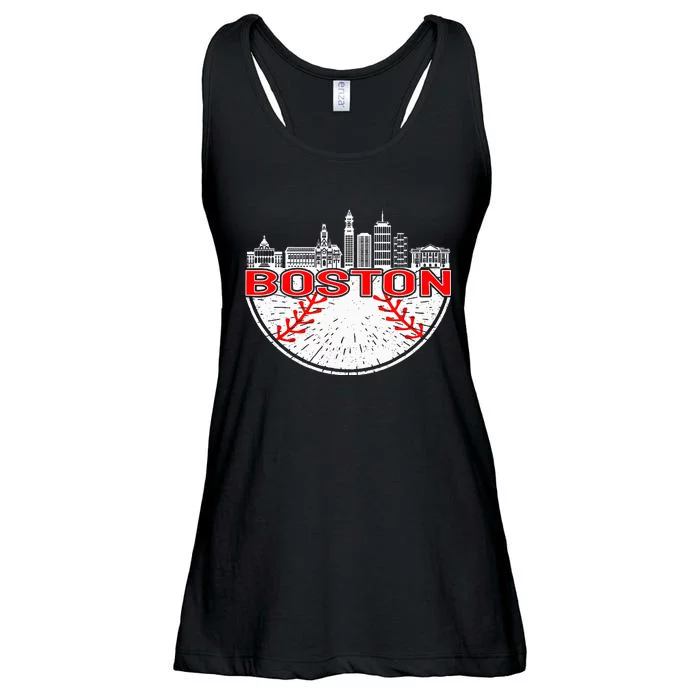 Vintage Style Boston Baseball Ladies Essential Flowy Tank