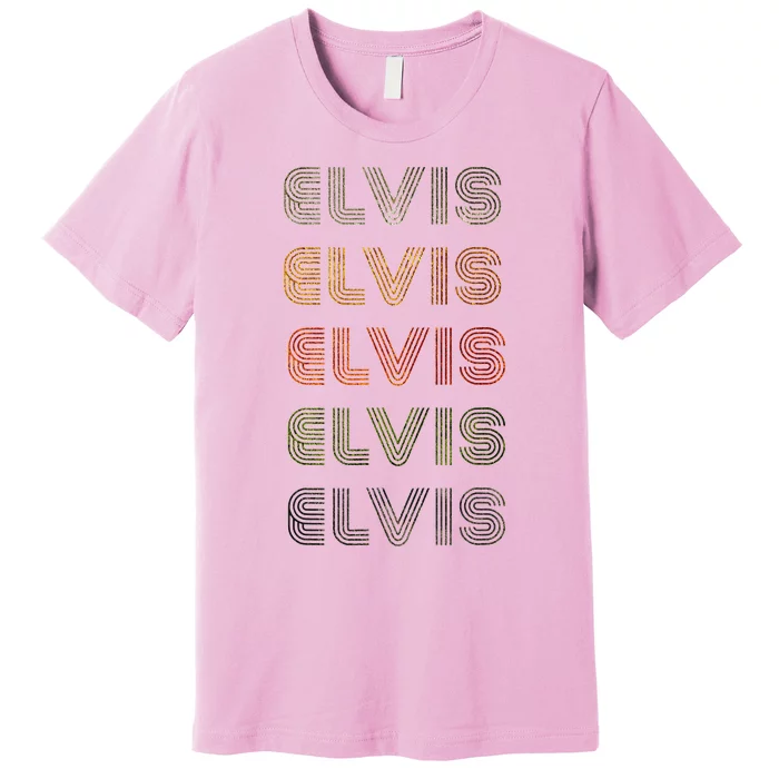 Vintage Style Black E.L.V.Is Premium T-Shirt