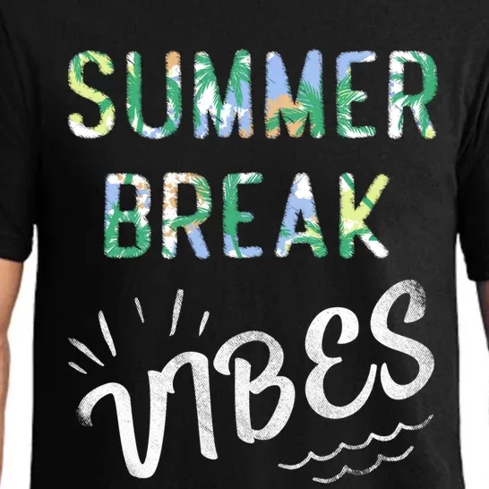 Vacay Summer Brake Vibes Vacation Tee Beach Palms Cruise Tee Meaningful Gift Pajama Set