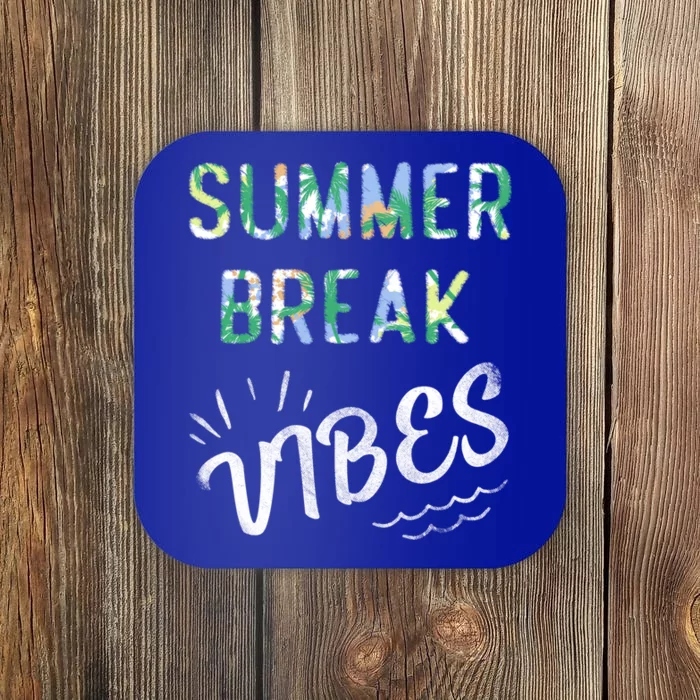 Vacay Summer Brake Vibes Vacation Tee Beach Palms Cruise Tee Meaningful Gift Coaster