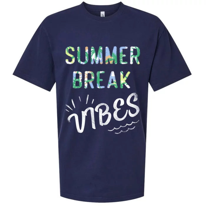 Vacay Summer Brake Vibes Vacation Tee Beach Palms Cruise Tee Meaningful Gift Sueded Cloud Jersey T-Shirt