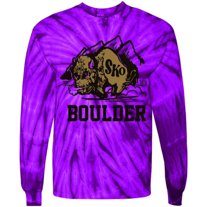 Vintage Sko Boulder Golden Tie-Dye Long Sleeve Shirt