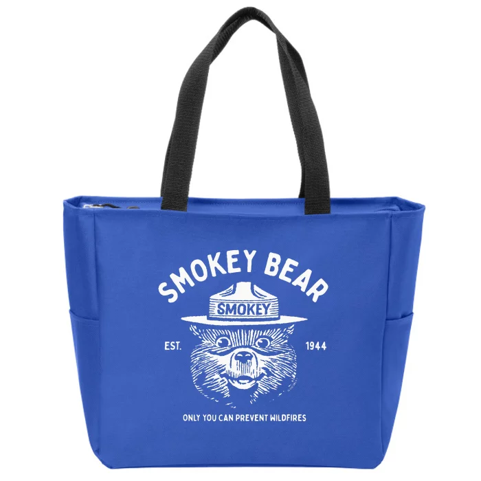 Vintage Sm.Okey Be.Ar Only You Can Prevent Wildfires Zip Tote Bag