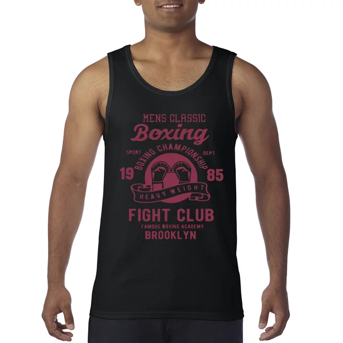 Vintage Style Boxing Boxing Gloves Graphics Tank Top