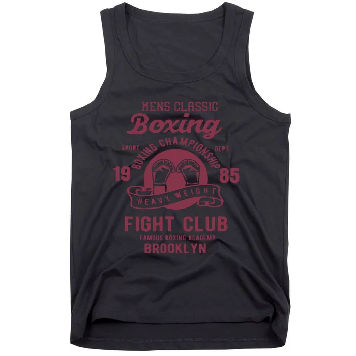 Vintage Style Boxing Boxing Gloves Graphics Tank Top