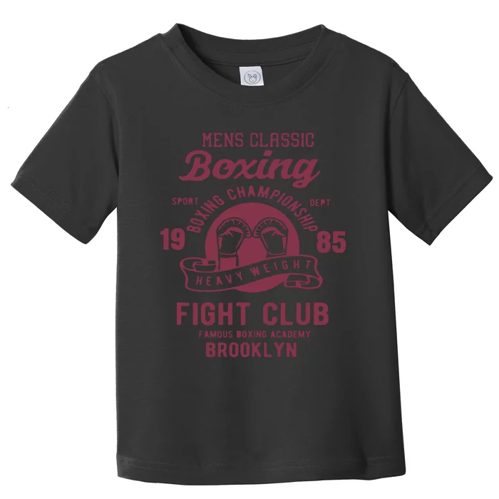 Vintage Style Boxing Boxing Gloves Graphics Toddler T-Shirt