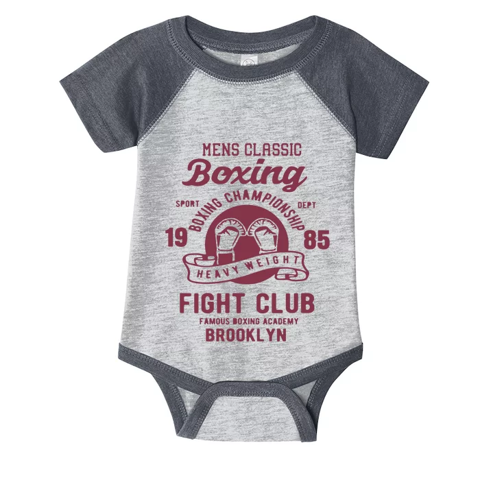 Vintage Style Boxing Boxing Gloves Graphics Infant Baby Jersey Bodysuit