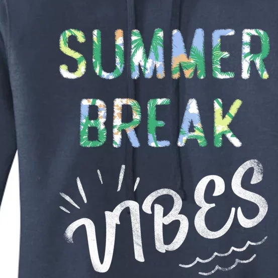 Vacay Summer Brake Vibes Vacation Tee Beach Palms Cruise Tee Great Gift Women's Pullover Hoodie