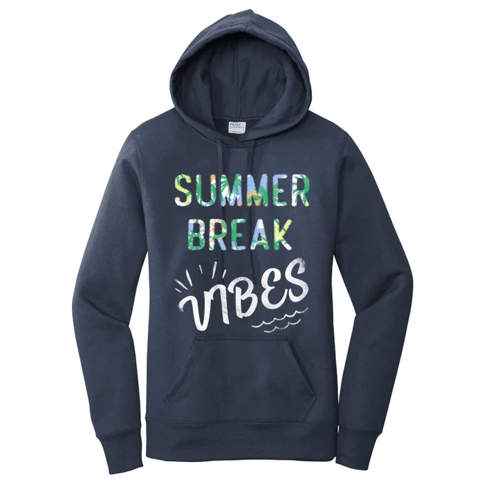 Vacay Summer Brake Vibes Vacation Tee Beach Palms Cruise Tee Great Gift Women's Pullover Hoodie