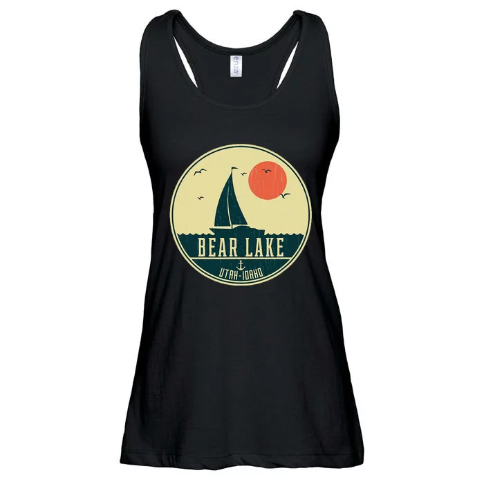 Vintage Sailing Bear Lake Idahoutah Ladies Essential Flowy Tank