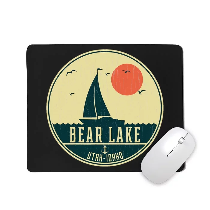 Vintage Sailing Bear Lake Idahoutah Mousepad