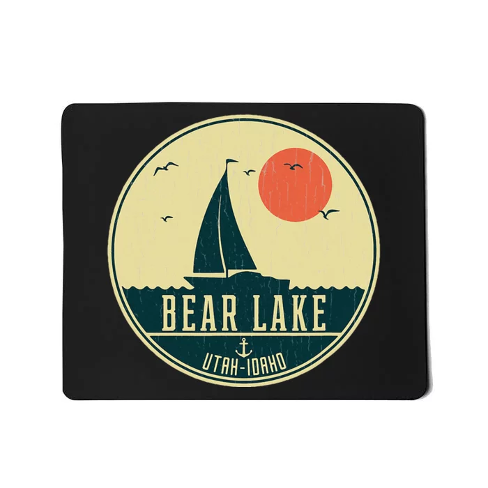 Vintage Sailing Bear Lake Idahoutah Mousepad