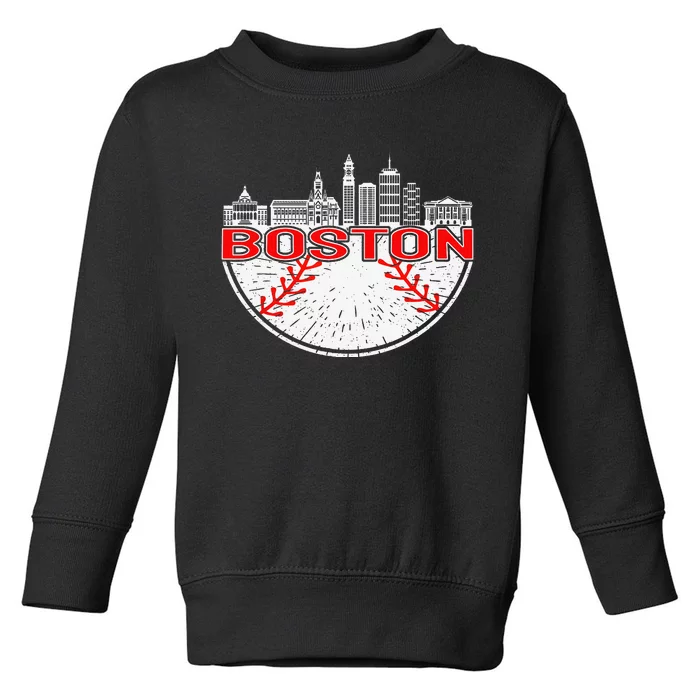 Vintage Style Boston Baseball Tee for Wo Toddler Sweatshirt