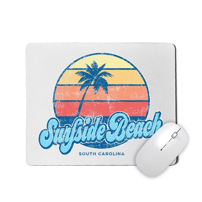 Vintage Surfside Beach South Carolina Sc Classic 70s Mousepad