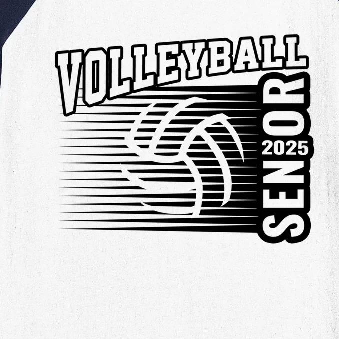 Volleyball Senior Class Of 2025 Grad 25 Graduation Funny Gift Baseball Sleeve Shirt