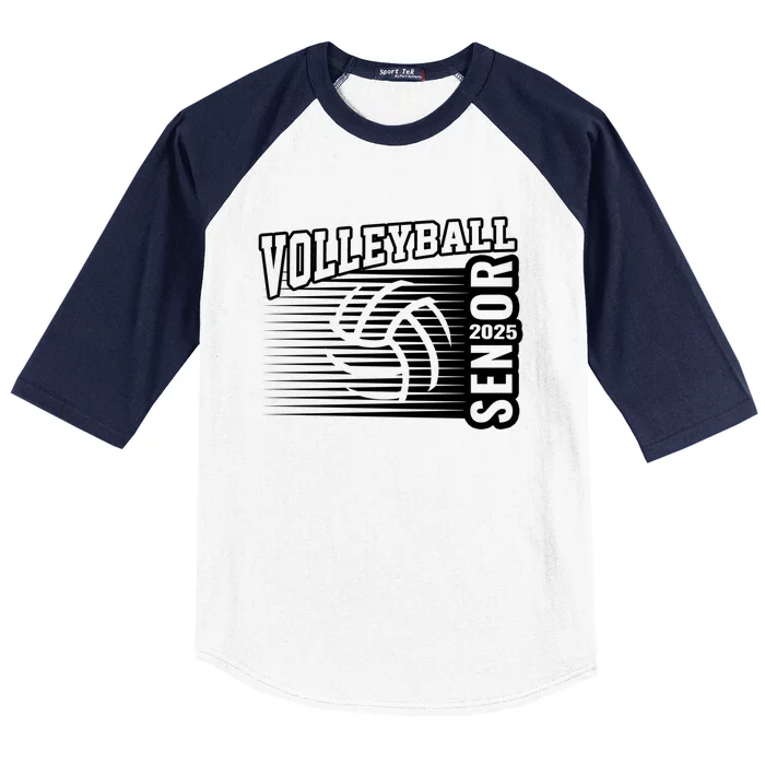 Volleyball Senior Class Of 2025 Grad 25 Graduation Funny Gift Baseball Sleeve Shirt