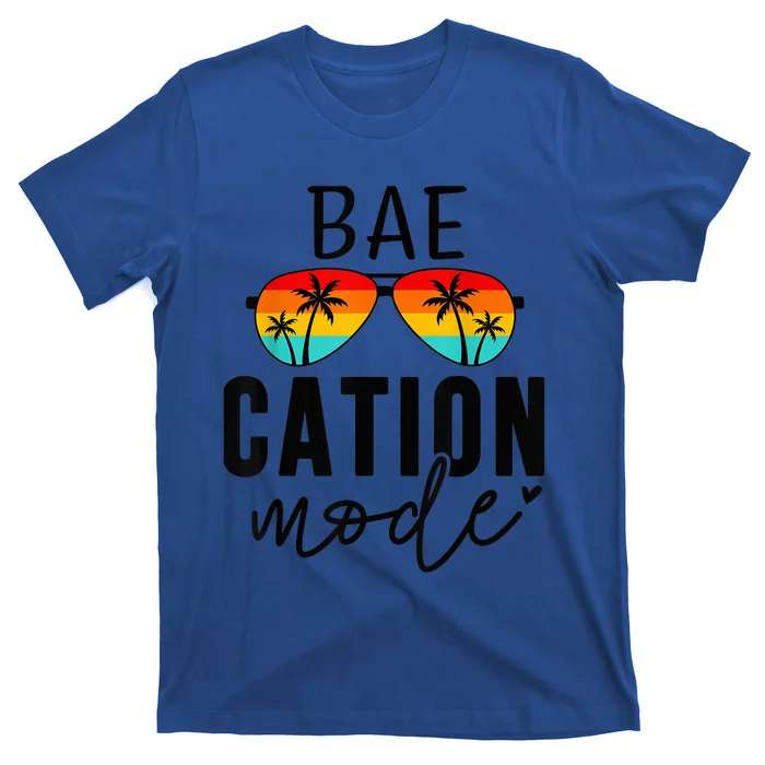 Vacation Summer Cute Couples Matching Baecation Mode T-Shirt