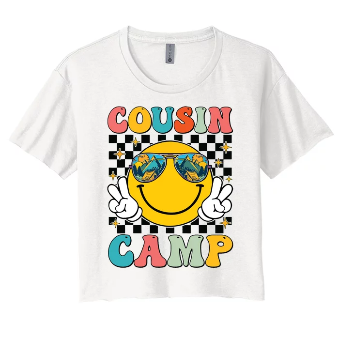 Vacation Summer Camping Crew Cute Women's Crop Top Tee