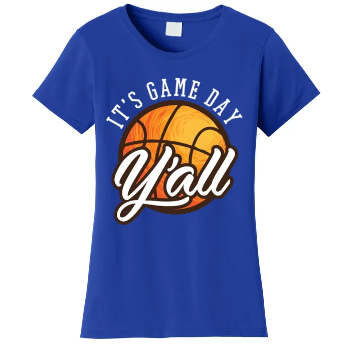 Vintage Sport Cool Gift It's Game Day Y'all Cool Gift Basketball Fan Gift Women's T-Shirt