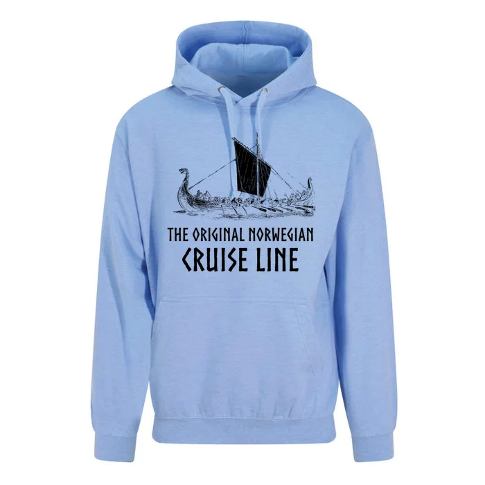 Viking Ship Cruise Line Nordic Mythology Longship Gift Unisex Surf Hoodie