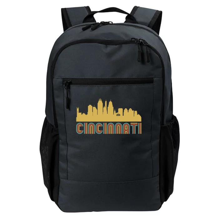 Vintage Style Cincinnati Ohio Skyline Meaningful Gift Daily Commute Backpack