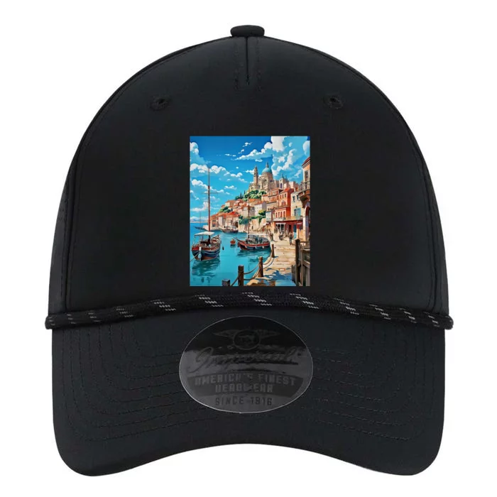 Venezuelan Serenity: Cityscape Watercolor Masterpiece Performance The Dyno Cap