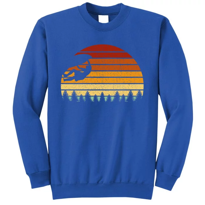 Vintage Sunset Climbing Gift For Climbers And Boulderers Gift Sweatshirt