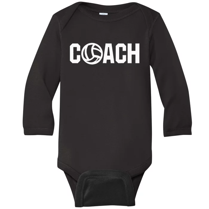 Volleyball Sport Coach Team Player Baby Long Sleeve Bodysuit