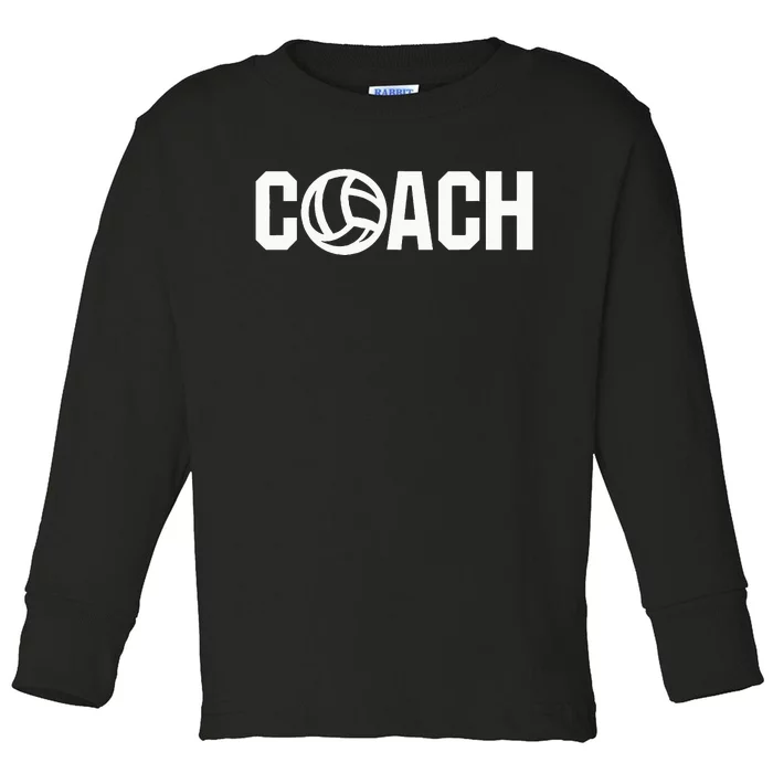 Volleyball Sport Coach Team Player Toddler Long Sleeve Shirt