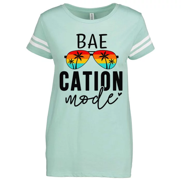 Vacation Summer Cute Couples Matching Baecation Mode Enza Ladies Jersey Football T-Shirt