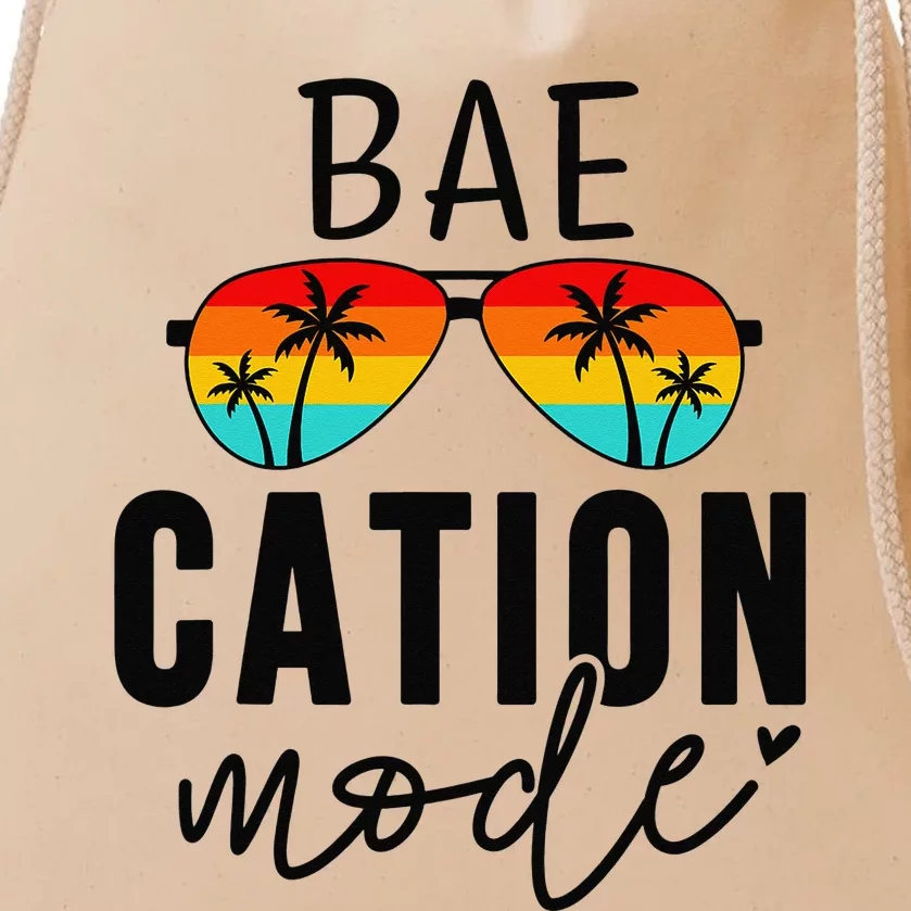 Vacation Summer Cute Couples Matching Baecation Mode Drawstring Bag