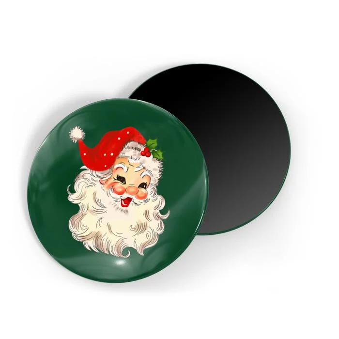 Vintage Santa Claus Face Christmas Xmas Santa Claus Magnet