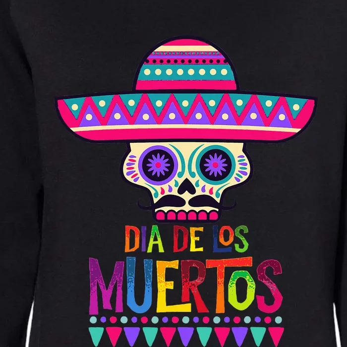 Vibrant Sugar Calavera Skulls Day Of Dead Dia De Los Muertos Womens California Wash Sweatshirt