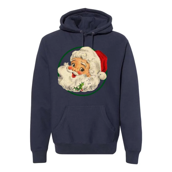 Vintage Santa Claus Christmas Gift Premium Hoodie