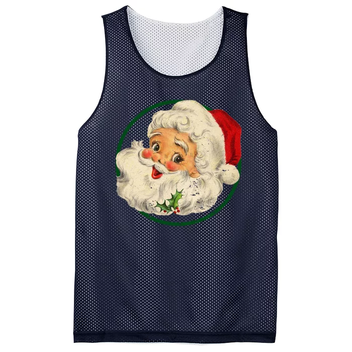 Vintage Santa Claus Christmas Gift Mesh Reversible Basketball Jersey Tank