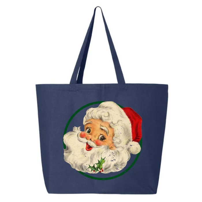 Vintage Santa Claus Christmas Gift 25L Jumbo Tote