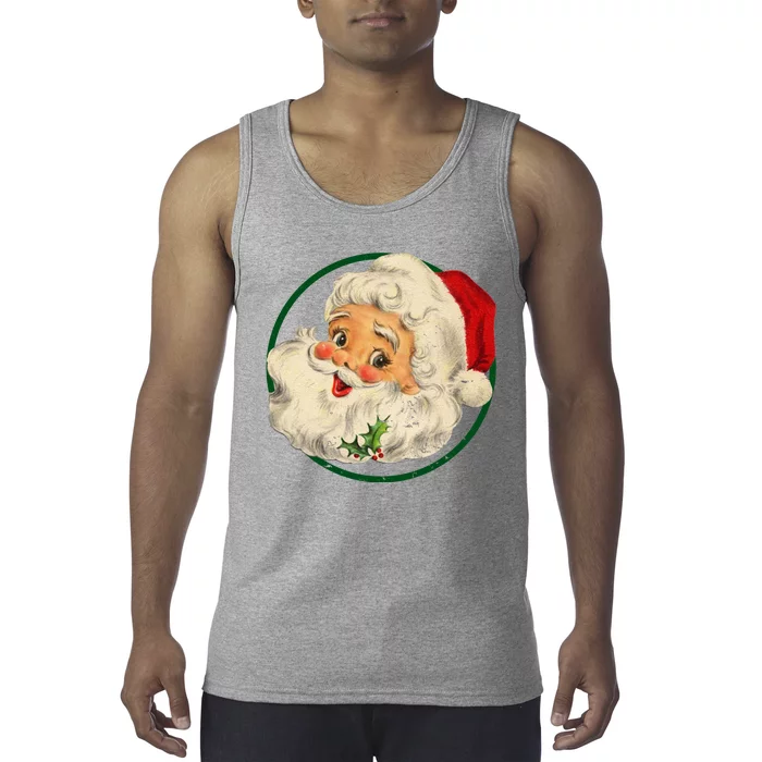 Vintage Santa Claus Christmas Gift Tank Top