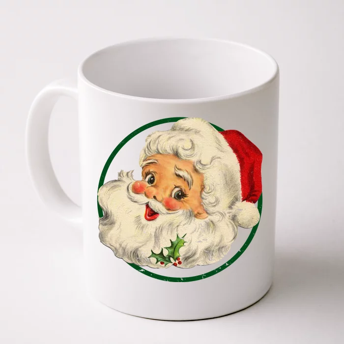 Vintage Santa Claus Christmas Gift Front & Back Coffee Mug