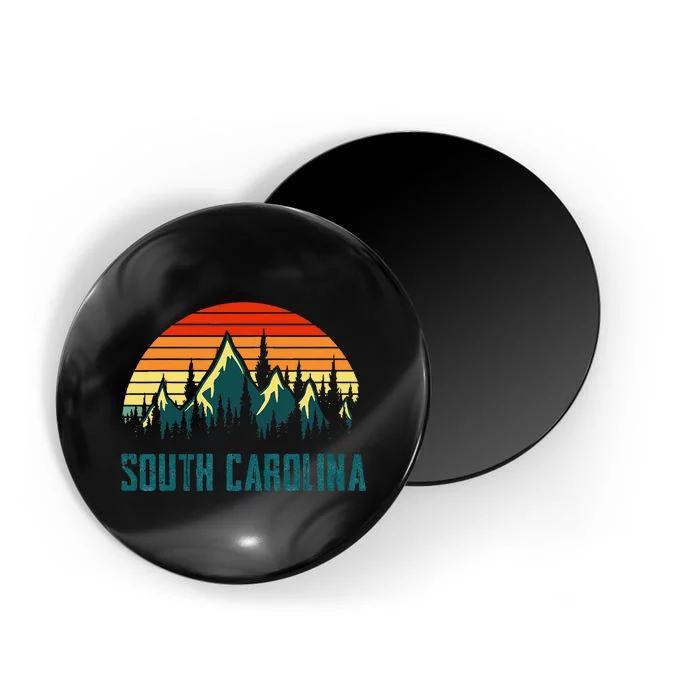 Vintage South Carolina Mountains Nature Hiking Retro Style Magnet